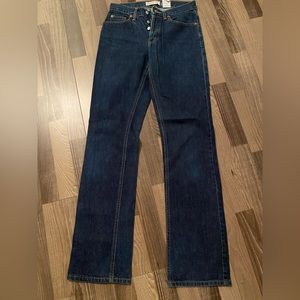Gap Bootcut Button Fly Blue Denim In Size 4 Long